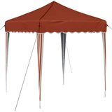  Rastezljivi šator za svadbe - šator za zabave Terakota 195 x 195 x 245 cm - Terakota Bez bočnog zida | shoptok.hr