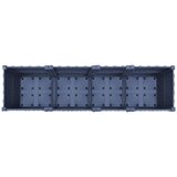  Vrtni saksija s kotačima Plavo Sivo 160 x 40 x 48 cm PP | shoptok.hr