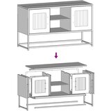vidaXL TV omarica črna 100,5x39x60,5 cm jeklo | Shoptok.si
