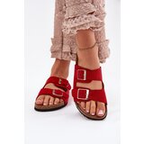 Boto Women's sandals on cork platform with buckles red Evisolla | shoptok.hr