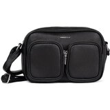 Shelvt Black small handbag with pockets Cene