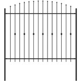  Ograda sa šiljcima Asten Crna 200 x 200 cm | shoptok.hr