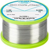  Felder ISO-Core ''Clear'' Sn100Ni+ spajkalna palica tuljava Sn99\,25Cu0\,7Ni0\,05 0.500 kg 1 mm, (20428760) Cene