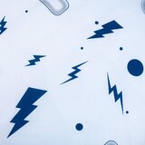 Jerry Fabrics Bijela/plava pamučna dječja posteljina za krevet za jednu osobu 140x200 cm Game over – | shoptok.hr