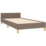  Okvir za krevet s uzglavljem smeđesivi 100x200 cm od tkanine | shoptok.hr