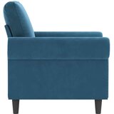 vidaXL Fotelja plava 60 cm baršunasta | shoptok.hr