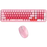 Wireless Keyboard+Mouse 2.4G Baby Bear-Pink