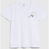 Marisse White Blouse With Crochet Appliqué | shoptok.hr