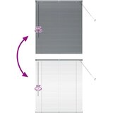 vidaXL Zavjesa za prozor sa zavjesama Ostalo Tamnosiva 110 x 130 cm Aluminij | shoptok.hr
