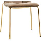 MID.YOU STOL, les, kovina, tekstil rjava | Shoptok.si