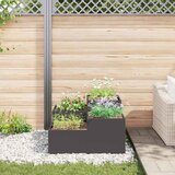  Vrtna saksija Crna 100 x 100 x 48 cm Čelik | shoptok.hr