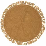 Bloomingville Narančasti vuneni okrugli tepih ø 110 cm Lenea -