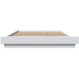  Okvir za krevet s LED svjetlima bijeli 120 x 190 cm drveni | shoptok.hr