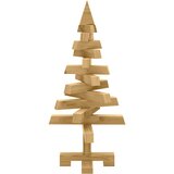 vidaXL Božična drevesa z stojalom Rjava 60 cm Trdna borovina | Shoptok.si