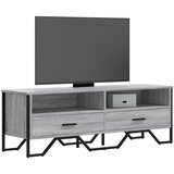 TV ormarić siva boja hrasta 122 x 34 x 41 cm konstruirano drvo | Eponuda.com