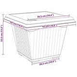  Kvadratna saksija za cvijeće 24 pcs Crvena cigla | shoptok.hr