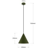  Visilica na sajli ETNA II 1xE27/15W/230V, prečnik 25 cm, zelena | Eponuda.com