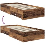  Okvir za krevet Staro drvo 90 x 200 cm Konstruirano drvo | shoptok.hr