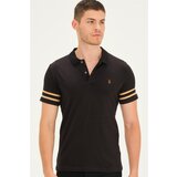 Dewberry T8585 MENS T-SHIRT-BLACK-CAMEL Cijene