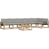  Set vanjskih sofa 7 kom. Bijela i svjetlosiva | shoptok.hr