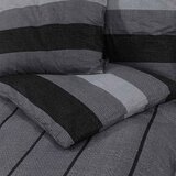  Set posteljine za poplun tamnosivi 220 x 240 cm pamučni | shoptok.hr
