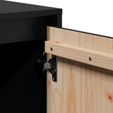 TV ormarić crni 74 x 35 x 44 cm od masivne borovine | shoptok.hr
