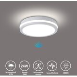  Brilagi - LED spoljašnja svetiljka sa senzorom BENE LED/24W/230V, prečnik 26 cm, bela, IP54 | Eponuda.com