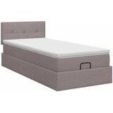  Podesivi krevet s madracem Sivosmeđa 90 x 190 cm Tkanina | shoptok.hr