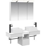  Set ormarića za kupaonicu 4 pcs Bijela 100 x 14,5 x 70 cm | Shoptok.si
