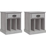 Maison Chic Dvo delni komplet Nočne omarice - Nočne mize siva sonoma 43x36x50 cm, (21687140) Cene