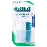GUM Soft-Picks +Fluoride dentalni zobotrebci large 40 kos