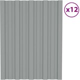 Krovni panel 12 pcs Sivi 60 x 45 cm Pocinčani čelik - Sivi 60 x 45 cm 12 | shoptok.hr