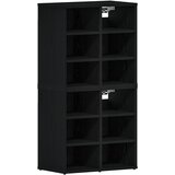 vidaXL ormari za cipele 2 komada crni hrast 52.5x30x50 cm | shoptok.hr