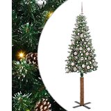  Mršavo božićno drvce Zelena 180 cm PVC i čvrsto drvo bora | shoptok.hr