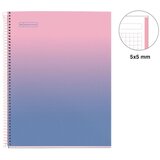  Kolegij blok Miquelrius A4 90g 80L spiralni kocke Gradient Pink & Blue MR4445 | shoptok.hr