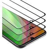 Cadorabo 3x Celozaslonska zaščitna folija, združljiva z Samsung Galaxy A41 - Zaščitna folija v transparentno s čarno - 3-pack Kaljeno steklo za zaščito zaslona s trdoto 9H in 3D dotikom, (20547970) Cene