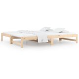  Dnevni ležaj na izvlačenje 2 x (90x190) cm od masivne borovine | shoptok.hr