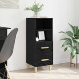  Kreveta Crni hrast 34 x 34.5 x 90 cm Konstruirano drvo | shoptok.hr