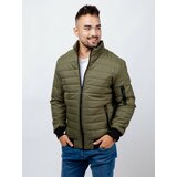 Glano Men's quilted jacket - khaki Cene