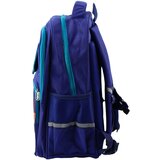 Lean_Toys Otroški šolski nahrbtnik z dinozavrom in prsnim pasom, temno moder 41x30x16 cm | Shoptok.si