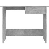  Pisalna miza betonsko siva 100x50x76 cm iverna plošča, (20608849) | Shoptok.si