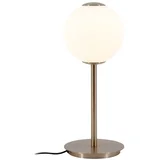Medeninasta kovinska LED zatemnitvena namizna svetilka s steklenim senčilom (višina 37 cm) Audrey Table –