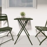 Bistro Stol Tamnozelena 55 x 55 x 72,5 cm Čelik s prahom | shoptok.hr