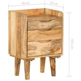  Noćni ormarić od masivnog drva manga 40 x 30 x 59,5 cm | shoptok.hr