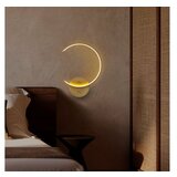 Opviq LED stenska svetilka v zlati barvi ø 10 cm Moon – Cene