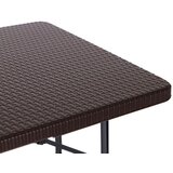 Modern Home catering stol 180 cm + 2 klupe - smeđi rattan | shoptok.hr