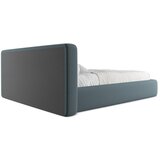 Makamii Plavi tapecirani bračni krevet s prostorom za odlaganje s podnicom 160x200 cm Kiana – | shoptok.hr