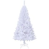  Umjetno božićno drvce s stalakom Bijelo 120 cm PVC i čelik | shoptok.hr