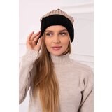 Kesi Cap with fleece Bojana K265 black+beige+cappuccino | shoptok.hr