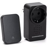 Aigostar Bežično zvono za utičnicu 1Z 230V IPX4 crne boje | Eponuda.com